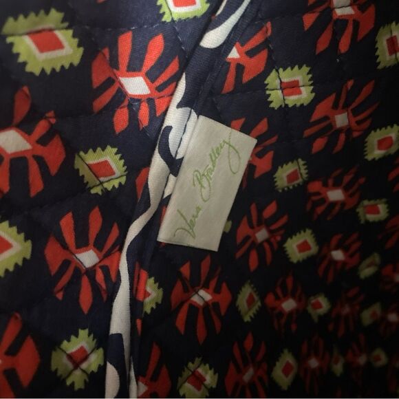 Vera Bradley Sun Valley Work Tote Laptop Purse Diaper Quilted Bag With Pockets - Picture 5 of 15